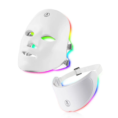 7-Color LED Facial &amp;amp; Neck Therapy Mask